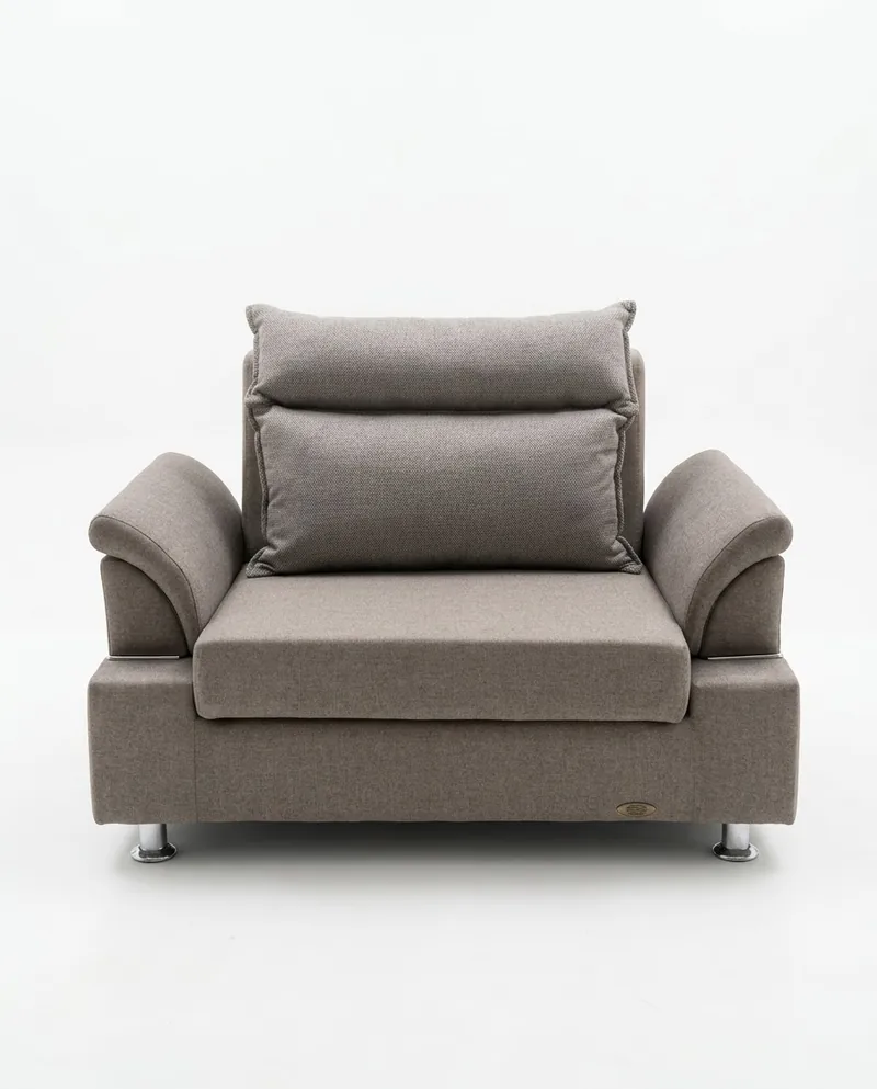 مبل تختخوابشو کارن سایز 80 سیب — رنگ طوسی، پارچه مکانیک
